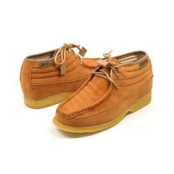 British Walkers Castle Men's Rust Suede Three Quarter Lace up Shoes - Picture 1 of 8
